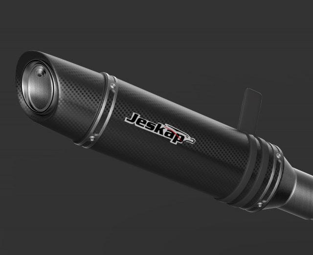 jeskap exhausts model mini gp carbon for motorcycles 3D Model .c4d .max .obj .3ds .fbx .stl .blend 