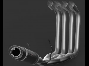 jeskap exhausts model mini gp carbon for motorcycles 3D Model
