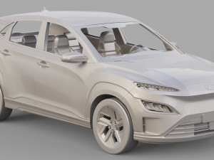 Hyundai kona ev 2022 Modello 3D