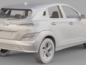 Hyundai kona ev 2022 Modello 3D