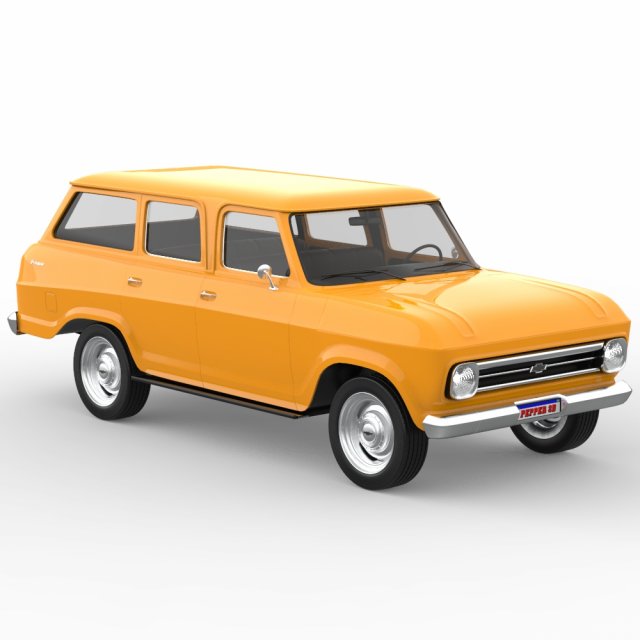 Chevrolet veraneio 1977 Modelo 3D .c4d .max .obj .3ds .fbx .stl .blend 