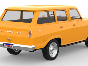 Chevrolet veraneio 1977 Modelo 3D