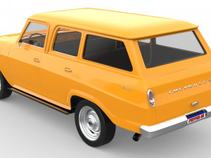 Chevrolet veraneio 1977 Modelo 3D