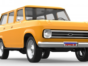 Chevrolet veraneio 1977 Modelo 3D