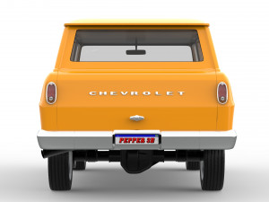Chevrolet veraneio 1977 Modelo 3D