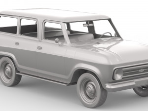 Chevrolet veraneio 1977 Modelo 3D