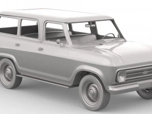 Chevrolet veraneio 1977 3D Model