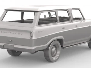 Chevrolet veraneio 1977 3D Model