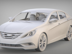 Hyundai sonata 2013 3Dモデル