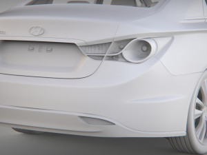 Hyundai sonata 2013 3Dモデル