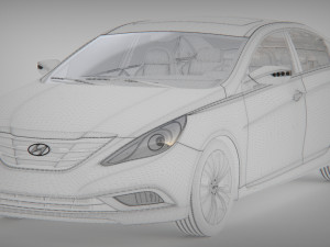 Hyundai sonata 2013 3Dモデル