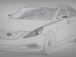 Hyundai sonata 2013 3D Model