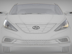 Hyundai sonata 2013 3Dモデル