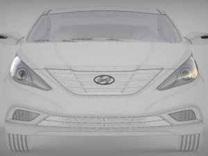 Hyundai sonata 2013 3D Model
