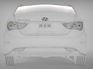 Hyundai sonata 2013 3D Model