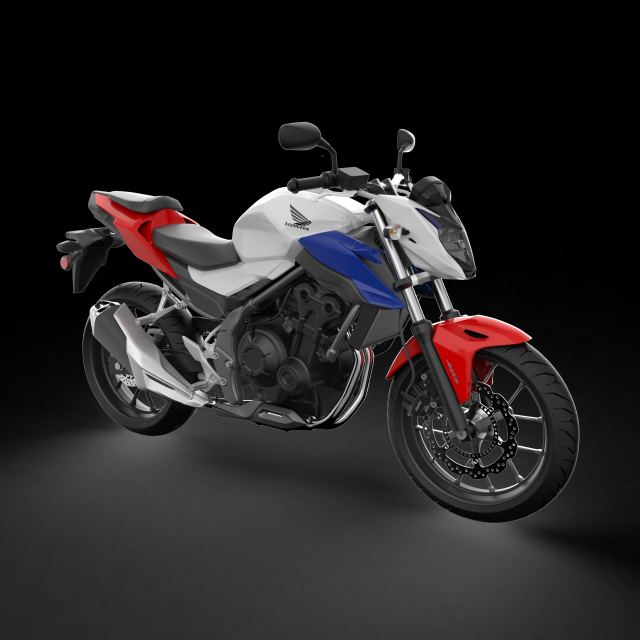 Honda CB 500F 2017 3D Model in Motorcycle 3DExport
