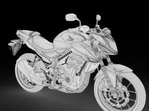 Honda CB 500F 2017 3D Модель