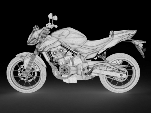 Honda CB 500F 2017 3D Модель
