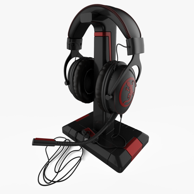 Headset p851 Lizard 3D Model .c4d .max .obj .3ds .fbx .stl .blend 