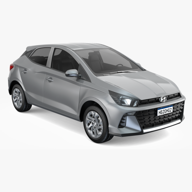 Hyundai hb20 2024 Sense 3D Model .c4d .max .obj .3ds .fbx .stl .blend 