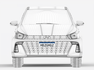 Hyundai hb20 2024 Sense 3D Model