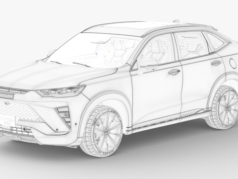 GWM HAVAL H6 GT 2023 3D Модель