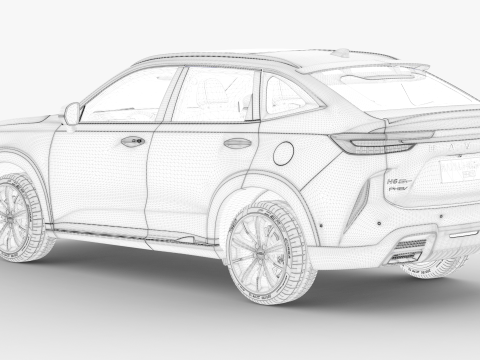 GWM HAVAL H6 GT 2023 3D Модель