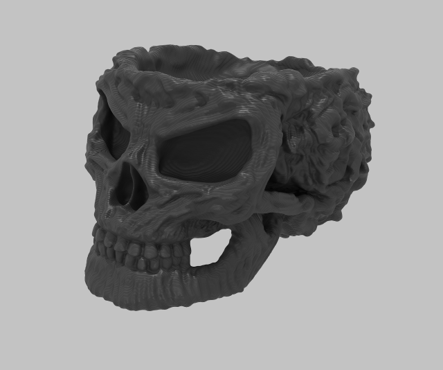3D Printable skull rack Modelo de Impressão 3D .c4d .max .obj .3ds .fbx .stl .blend 