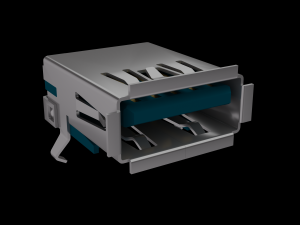 High Detail USB 3 0 JACK PACK Modello 3D