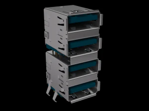 High Detail USB 3 0 JACK PACK 3D Model