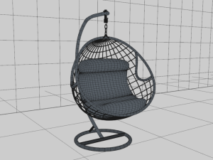 pendant chair 3D मॉडल