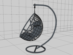 pendant chair 3D मॉडल