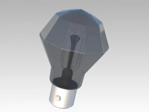 old incandescent light bulb 3D Model