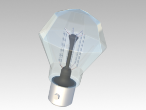 old incandescent light bulb Model 3D