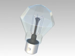 old incandescent light bulb 3D Model
