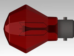 old incandescent light bulb 3D Model
