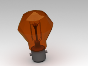 old incandescent light bulb Model 3D