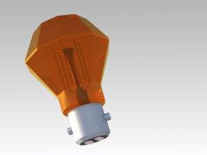 old incandescent light bulb Model 3D