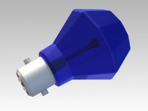old incandescent light bulb 3D Model
