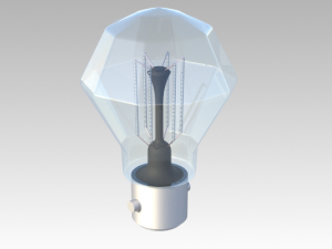 old incandescent light bulb Model 3D