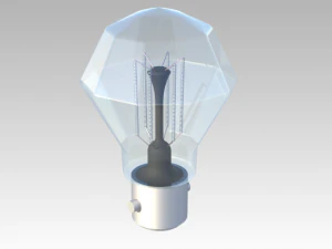 old incandescent light bulb 3D Model