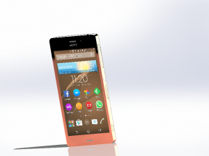 sony xperia z3 Modelo de Impressão 3D