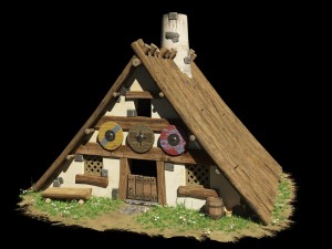 house from asterix and obelix 3D Model
