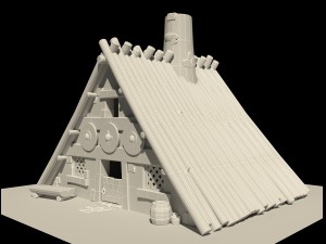 house from asterix and obelix 3D Model