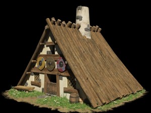 house from asterix and obelix 3D Model