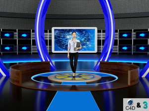 Virtual Set 3D 모델