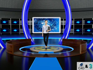 バーチャルセット 3Dモデル