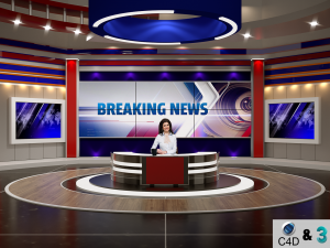 Virtual set 3D 모델