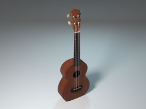 hawaiian guitar 3D मॉडल