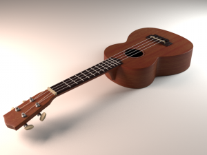 hawaiian guitar 3D Модель